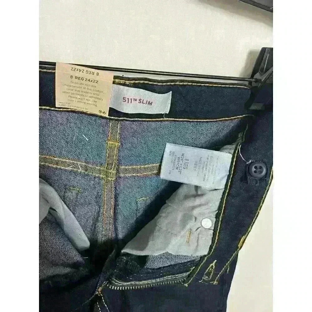 LEVI’S 511 Jeans - Boys Size 8 Slim Jeans Denim NWT (24X22) A0015 - Picture 9 of 11